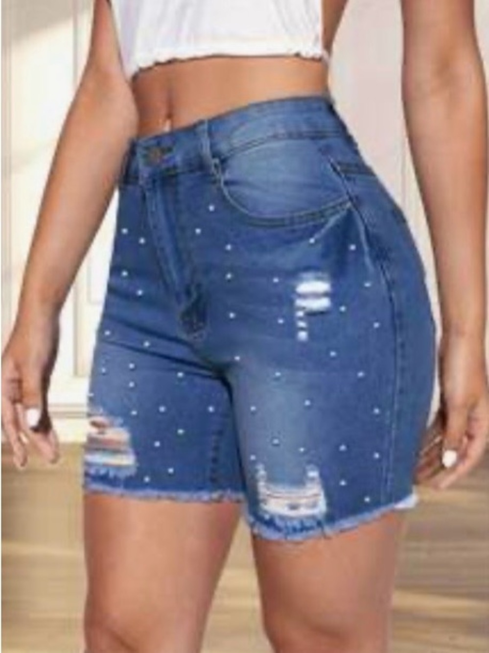 Pearl Embellised Shorts